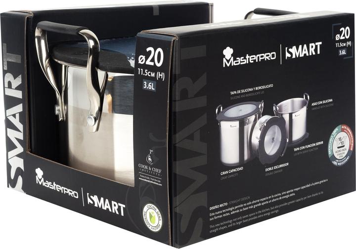 Immagine prodotto MasterPRO Casseruola con coperchio (20 cm, Pentola)