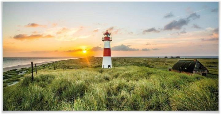 Image du produit Trenddeko Poster Leuchtturm auf Sylt 100 x 50 cm, Papier (11,5 x 11,5 x 63 cm)