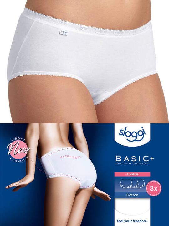 Produktbild Sloggi Basic+ Midi (48, 3er Pack)