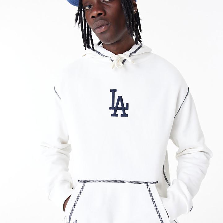 Actual product image New Era hooded sweatshirt os angees dodgers mb word series (L)