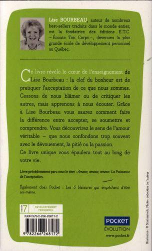 Produktbild La puissance de l'acceptation (Französisch, Lise Bourbeau, 2017)