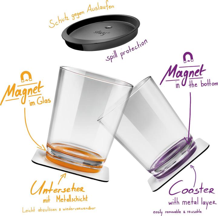 Image du produit Silwy Support métal Nano Gel pour verres magnétiques