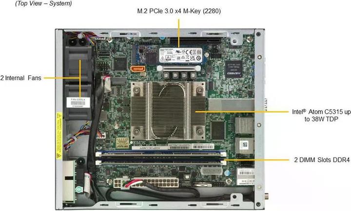 Produktbild Supermicro Barebone IoT SuperServer SYS-E200-12A-4C