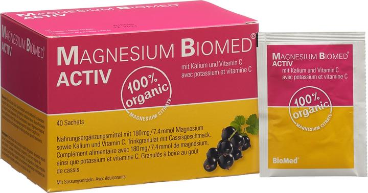 Actual product image Biomed Magnesium Activ (40 Piece, Sachet, 228 g)