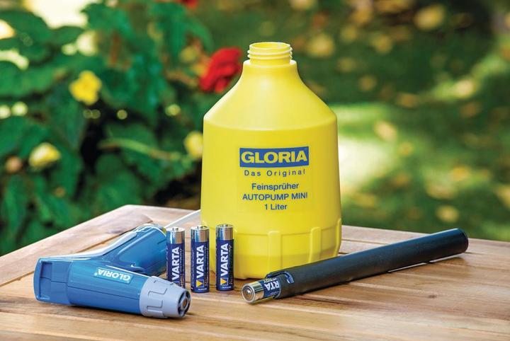 Productafbeelding Gloria AutoPump Mini - Fijnspuiter 1 L, spuitfles met batterijvoeding (1 l)