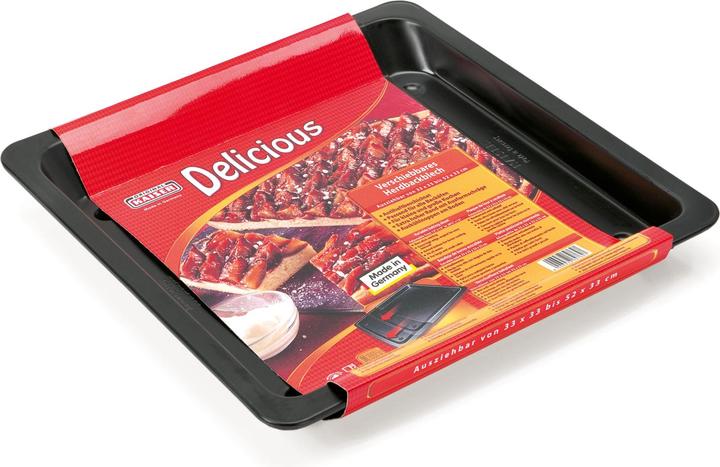 Produktbild Kaiser Delicious Back- und Kuchenblech ausziehbar variabel Herdbackblech eckig