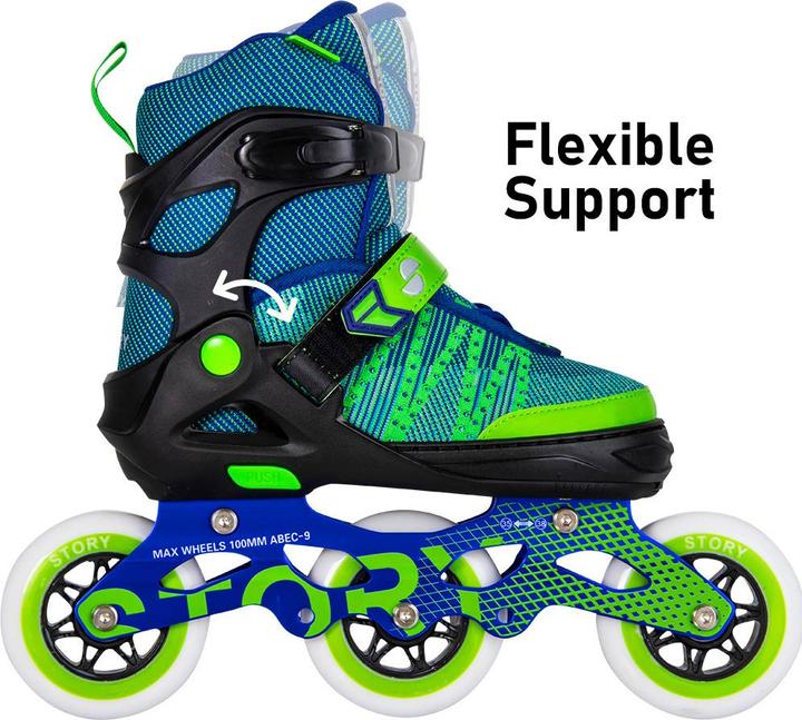 Image du produit Story Patins à roulettes en ligne Urban réglables vert 31-34 (1100005047881) (31)