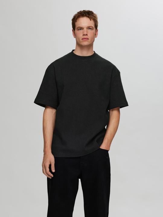Actual product image Selected Homme Relaxed Fit Waffelmuster T-Shirt (XL)