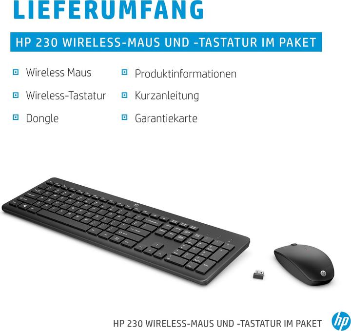 Actual product image HP 230 (DE, Wireless)