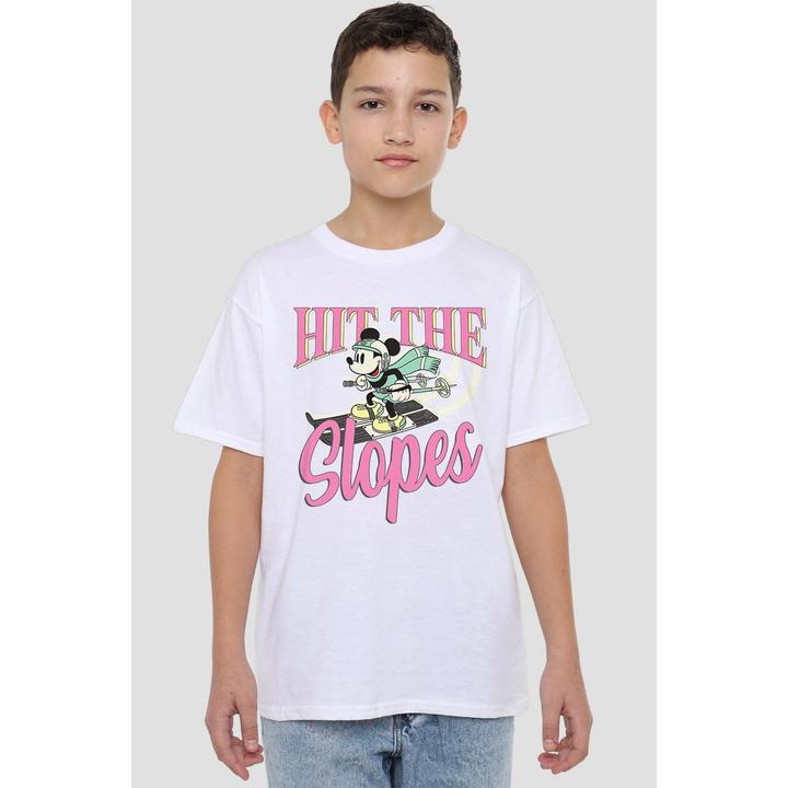 Actual product image Disney Childrens/Kids Hit The Slopes Mickey Mouse T-Shirt (128)