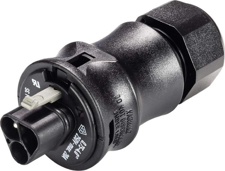Produktbild 96.032.4153.1 Gesis IP68, 3 polig Stecker M Luft Schraube Presse 10 - 14 mm, schwarz