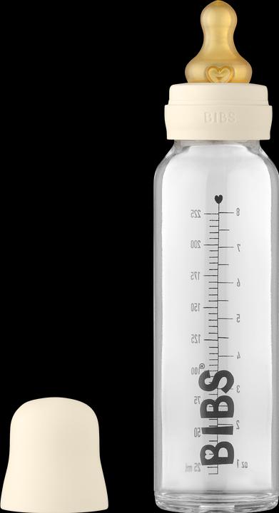 Actual product image Bibs Baby glass bottle, Ivory 225ml (225 ml)