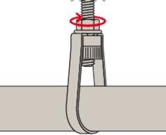 Actual product image Fischer Sprinkler clamp FRLH 10" M20"