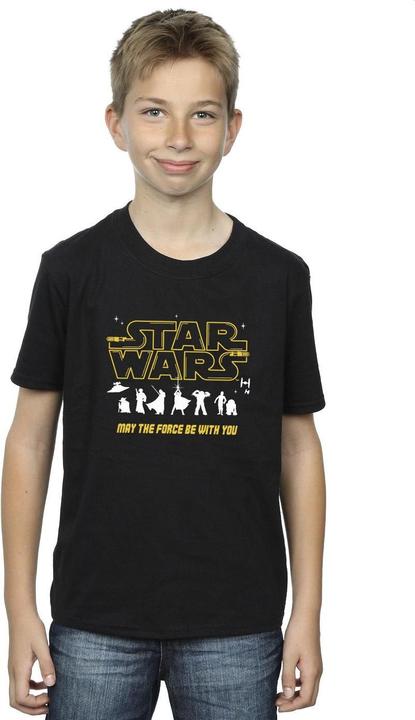 Immagine prodotto Star Wars Silhouettes Force Maglietta Ragazzi (128)