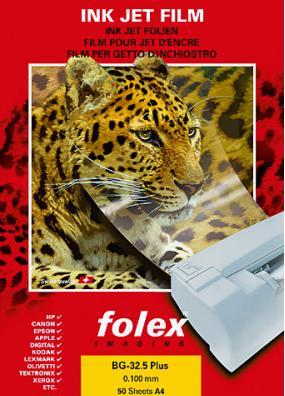 Produktbild Folex Inkjet-Projektionsfolie Transparent A4, 50 Blatt (50 x)