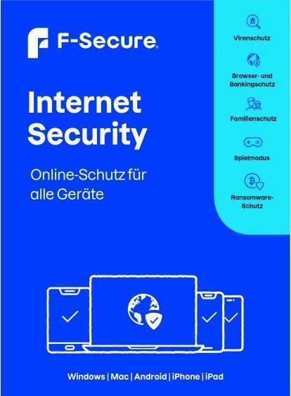 Actual product image F-Secure Internet Security for all devices (formerly SAFE) 2 years / 10 devices Download (10 User, 10 Devices/Users, 2 months)