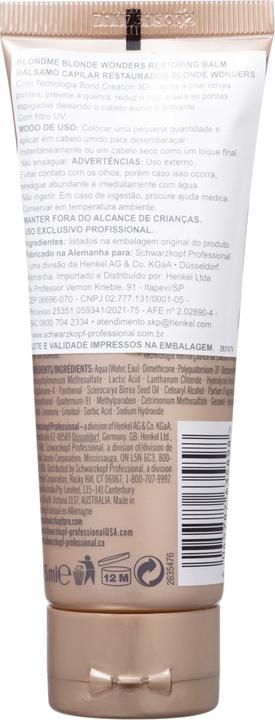 Actual product image Schwarzkopf Blondme - Blonde Wonders Restoring Balm (75 ml)