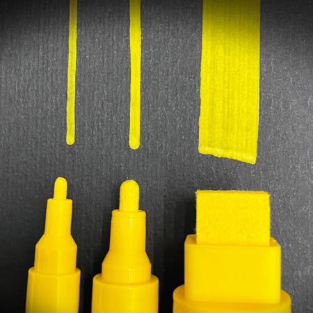 Immagine prodotto Schneider Matite acriliche Paint-It (set di 3 matite con punta da 2 mm, colori acrilici altamente coprenti (Pink, Giallo, Marrone, Albicocca, Borgogna, Arancia, 2 mm, 6 x)
