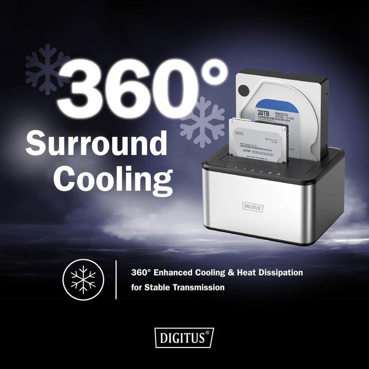 Produktbild Digitus USB 3.0 Duale SATA HDD Dockingstation 2,5"/ 3,5