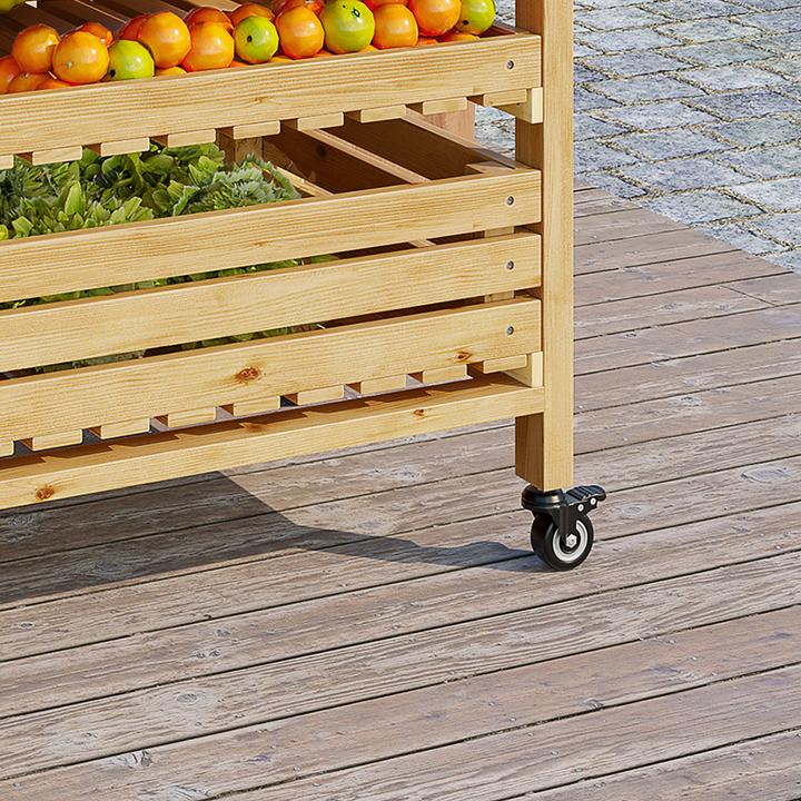 Actual product image Outsunny Fruit & vegetable shelf with castors