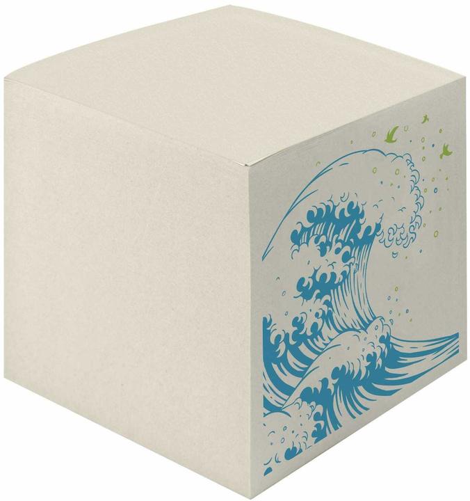 Actual product image Herlitz Notepad wave block à 900 sheets, grey (9 x 9 x 9 cm)