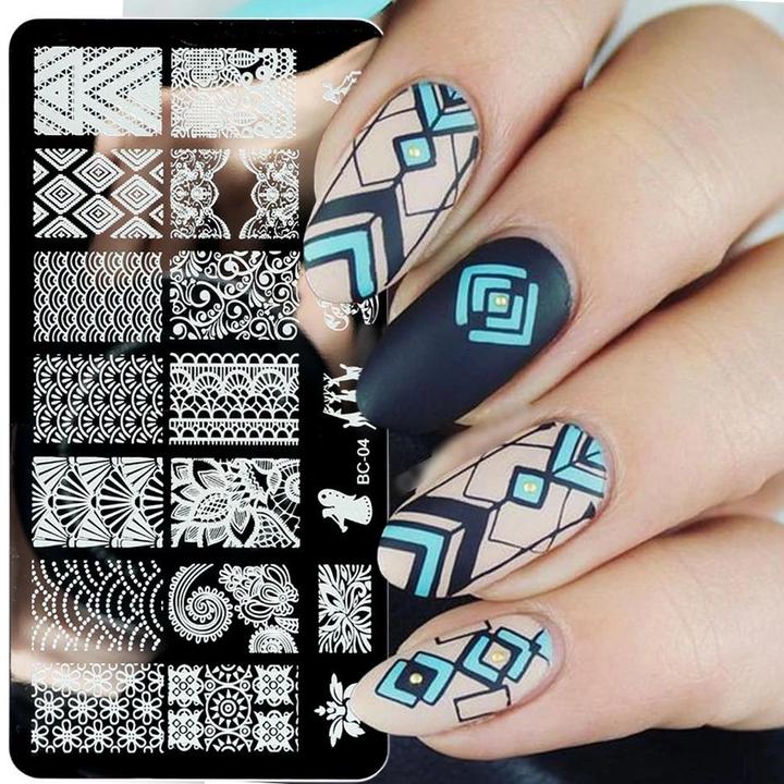 Actual product image JTI Tray for nail stamping - mandala pattern (Multicoloured)