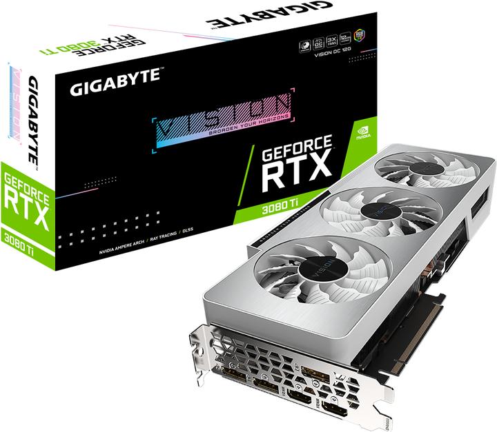 Actual product image Gigabyte GeForce RTX 3080 Ti VISION OC 12G LHR (12 GB)