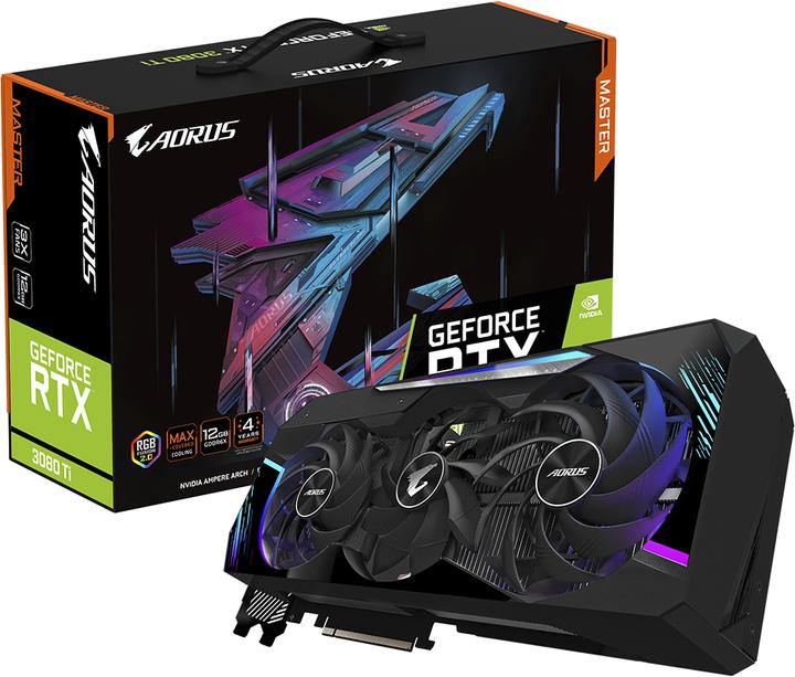 Produktbild Gigabyte AORUS GeForce RTX 3080 Ti MASTER 12G LHR (12 GB)
