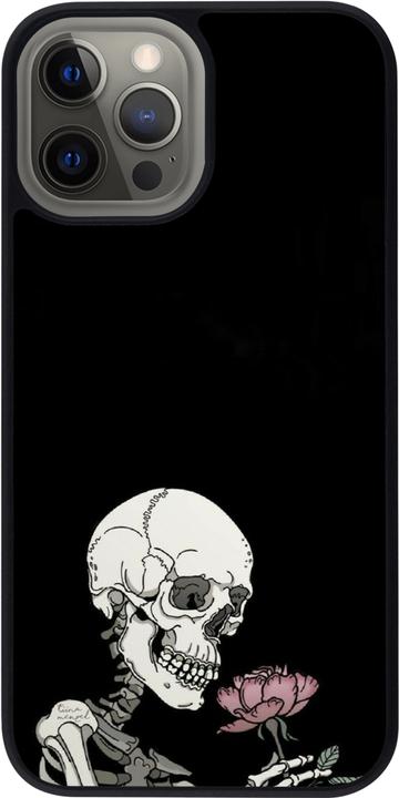 Produktbild PhoneLook Hülle Silikon schwarz Halloween 2023 rose and skeleton (Apple iPhone 12 Pro Max)