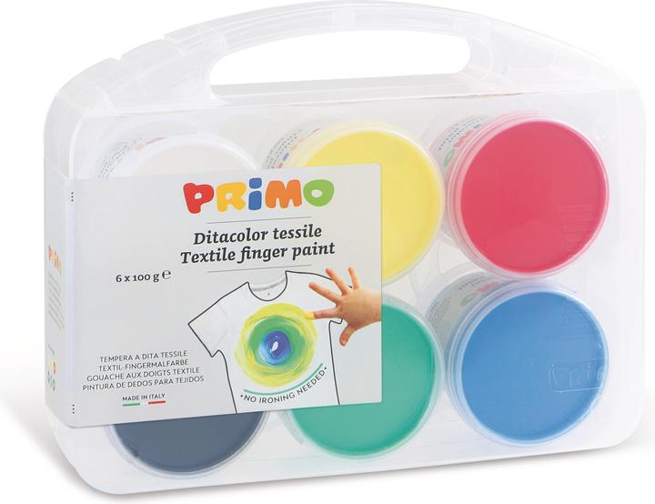 Immagine prodotto Primo Vernice a dito in tessuto, 6 colori a 100 g (Multicolore, 600 ml)