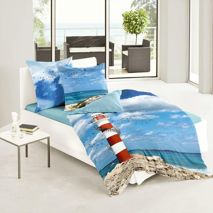 Produktbild Traumschlaf Leuchtturm (Bettwäsche Set, 155x220 cm + 80x80 cm)