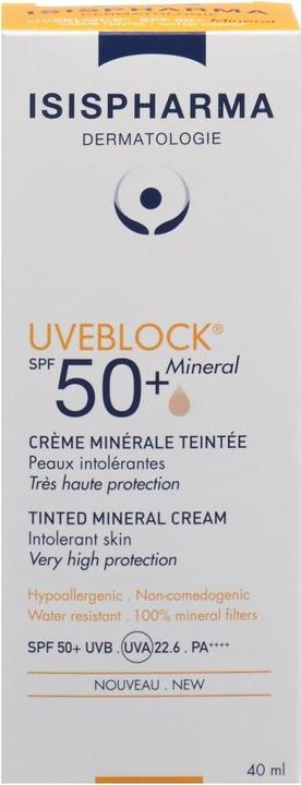 Produktbild Isispharma Uveblock Mineral Teinte Spf50+ (Sonnencreme Gesicht, SPF 50+, 40 ml)