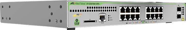 Actual product image Allied Telesis L2 +M 16 X TX GB POE+ 2 XCOMBO (18 Ports)