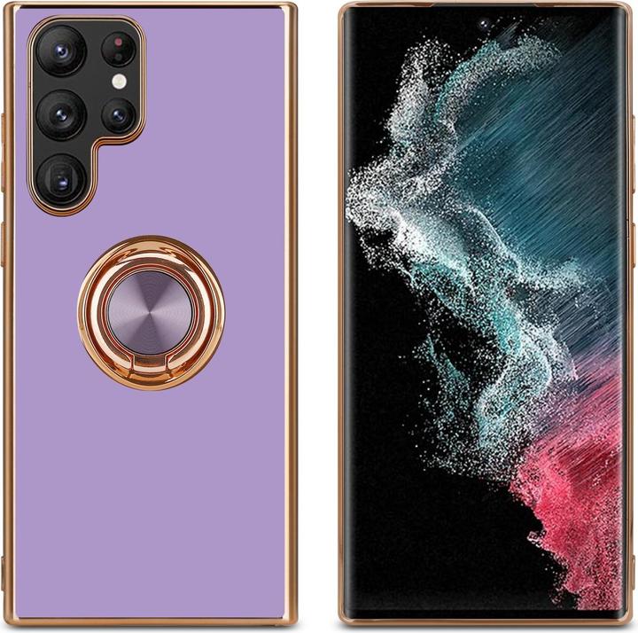 Immagine prodotto Cadorabo Custodia per Samsung Galaxy S22 ULTRA in TPU con protezione per la fotocamera e anello Stile LM089 (Samsung Galaxy S22 Ultra)