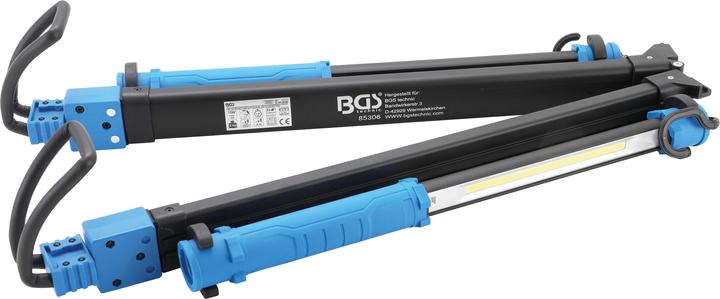Actual product image BGS COB LED Bonnet Lamp with Battery and Telescopic Bar 2 COB-LED-Handheld Work Lamps (1500 lm)