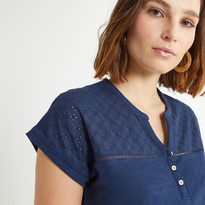 Image du produit Anne Weyburn T-shirt à col Henley (W36/L38)