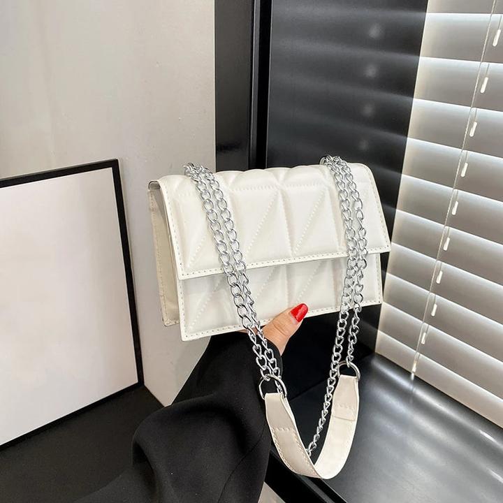 Only-Bags.Store Umhängetasche PU Leder Griff Handtaschen Kettenriemen
