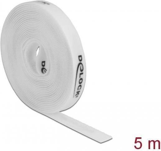 Actual product image Delock Velcro Tape 5 m x 15 mm White (15 mm)