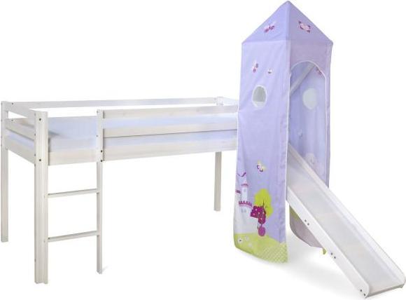 Actual product image Homestyle4u Loft bed with slide and tower (90 x 200 cm)