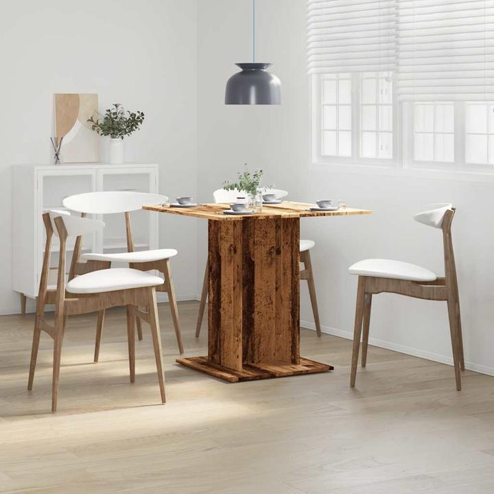 Actual product image VidaXL Esstisch Küchentisch Esszimmertisch Speisetisch Tisch Altholz-Optik (80 x 80 x 75 cm)