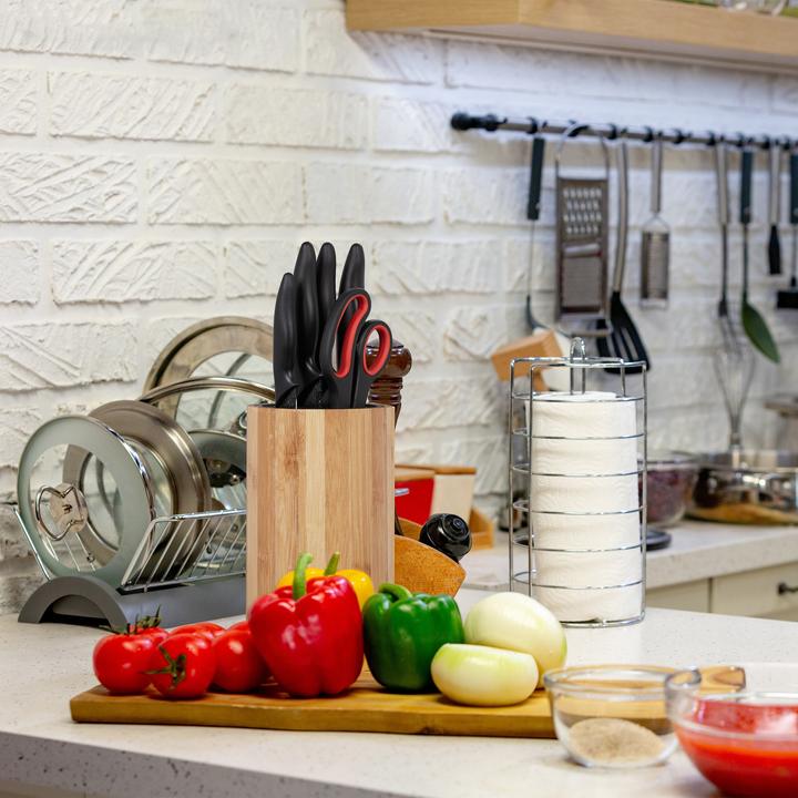 Image du produit Relaxdays Bloc à couteaux, bambour non garni