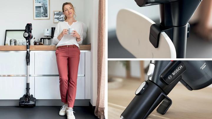 Produktbild Bosch Hausgeräte BCS712XXL, Beutellos, Schwarz, 0,3 l, Trocken, Filterung, 82 dB