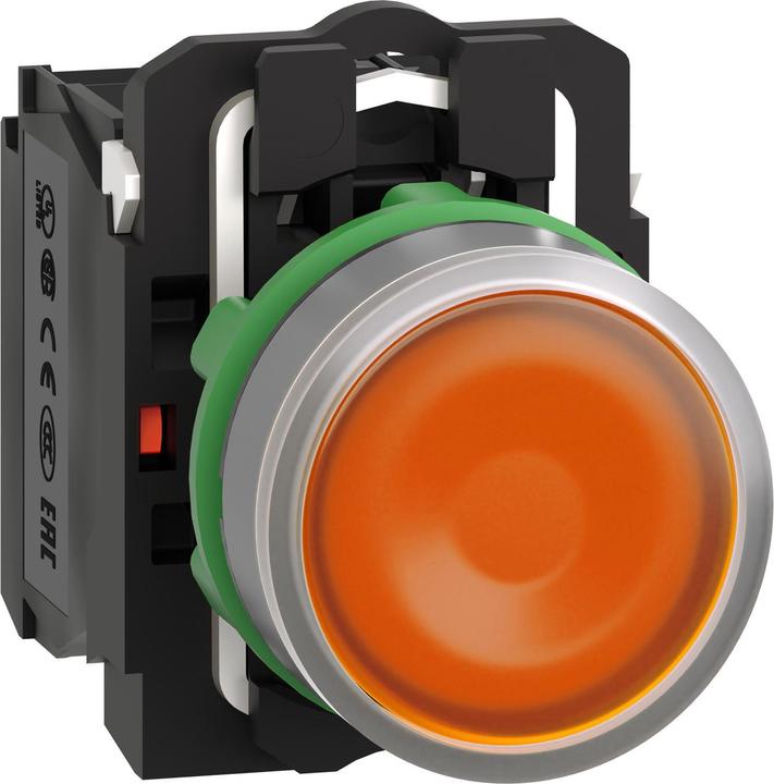 Actual product image Schneider Electric Illuminated pushbutton, compl., plastic, XB5AW35B5C0