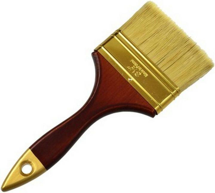GEKO Spazzola piatta, 90 mm, manico in legno (90 mm)