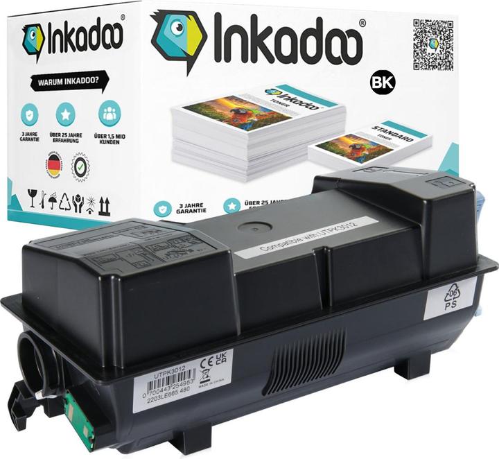 Produktbild Inkadoo Kompatibel zu Utax 1T02T60UT0 / PK-3012 Tonerkartusche, schwarz (BK)