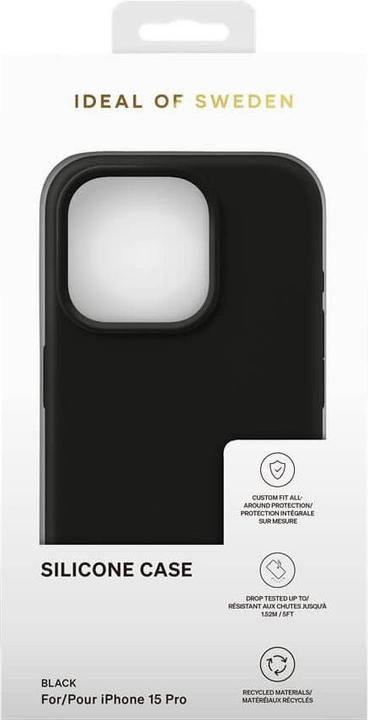 Actual product image iDeal Of Sweden Designer Silicone Cover Black (Apple iPhone 15 Pro)