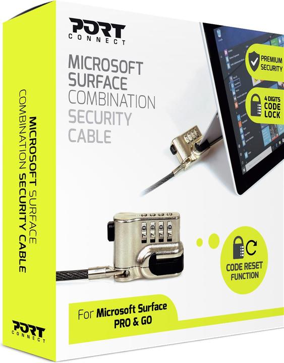 Produktbild Port Designs Security Cable Combination For Surface Pro / Go
