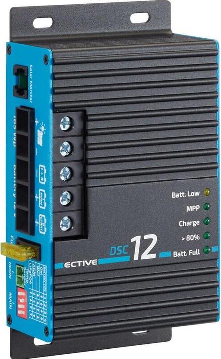 Immagine prodotto Ective MPPT Regolatore di carica solare DSC12 Regolatore solare 165WP 12A per 2 batterie da 12V PV