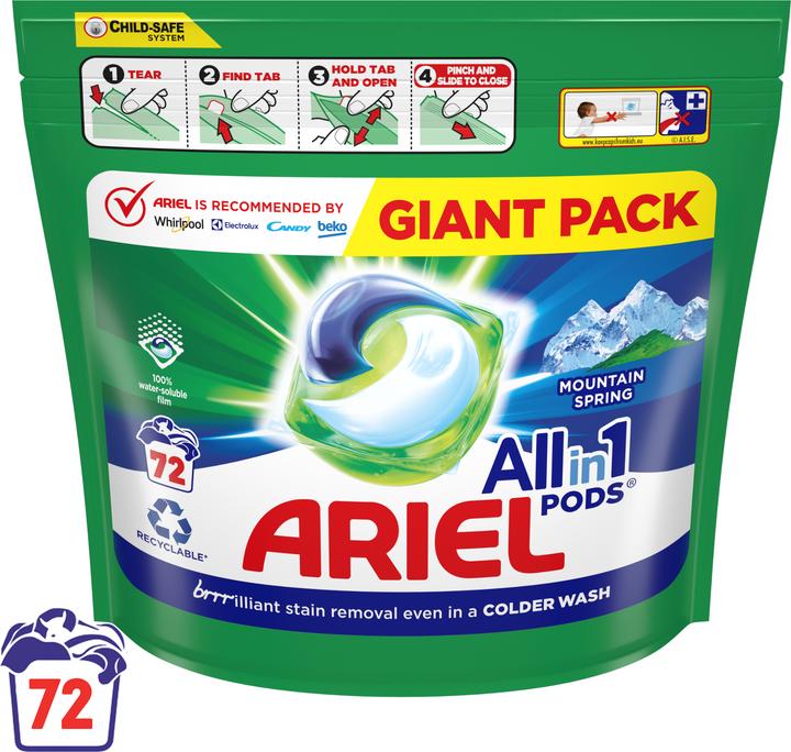Ariel All-in-1 (72 Waschgänge, Fest)