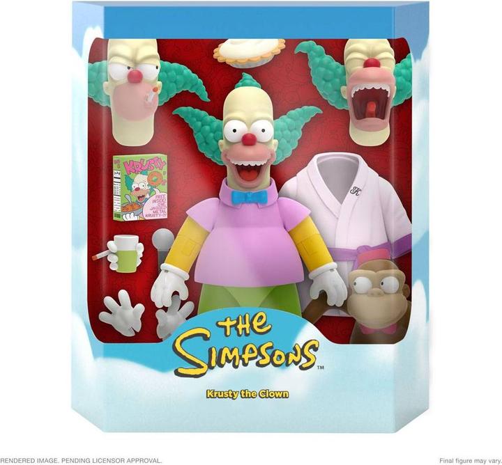 Actual product image Super7 Les Simpson figurine Ultimates Krusty the Clown 18 cm